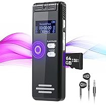 Digital Voice Recorder 16GB Voice Recorder with Playback for